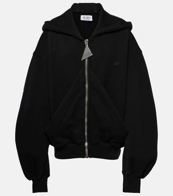 The Attico Oversized cotton zip-up hoodie