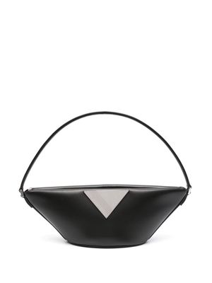 The Attico Piccola leather shoulder bag - Black
