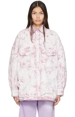 The Attico Pink Painted Jacket