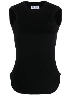 The Attico Reese ribbed tank top - Black