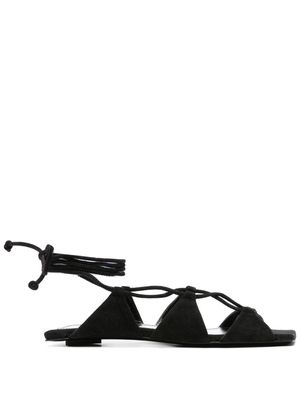 The Attico Renee suede sandals - Black