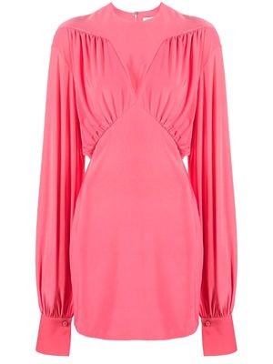 The Attico ruched minidress - Pink