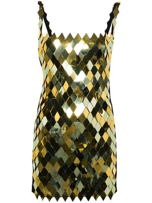 The Attico Rue mini dress - Gold