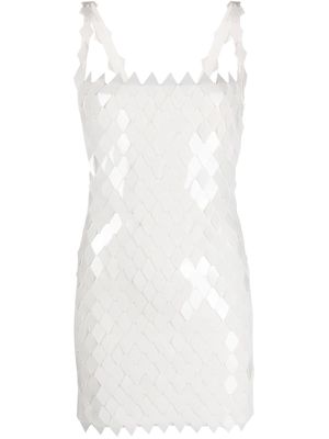 The Attico Rue sequinned minidress - White