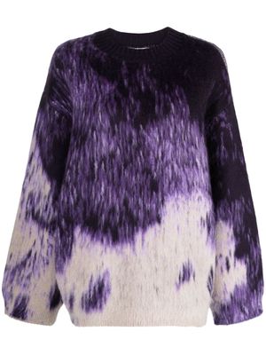 The Attico Rundie patterned jumper - Purple