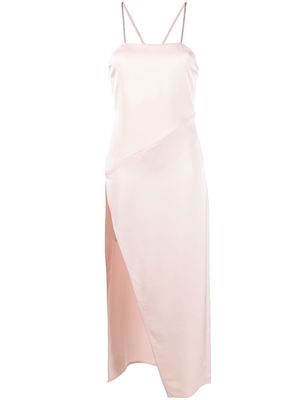 The Attico satin midi dress - Pink