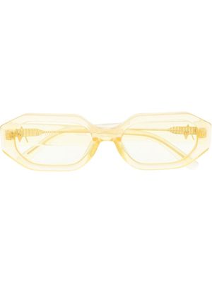 The Attico square tinted sunglasses - Yellow