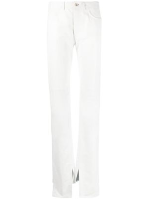 The Attico straight leg trousers - White