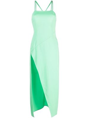 The Attico strappy midi dress - Green