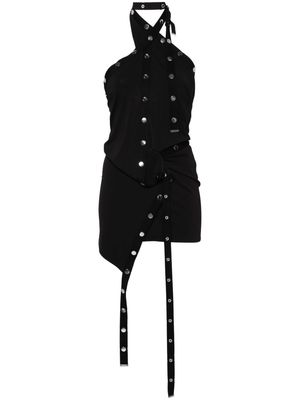The Attico studded mini dress - Black