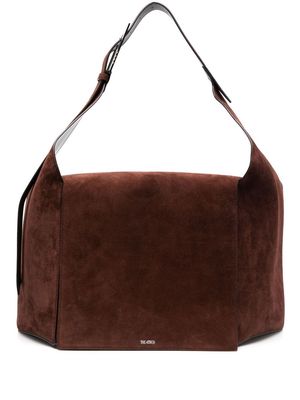 The Attico suede shoulder bag - Brown