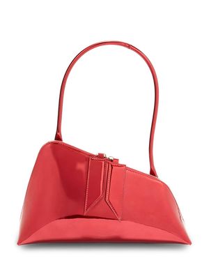 The Attico Sunrise faux-leather shoulder bag - Red
