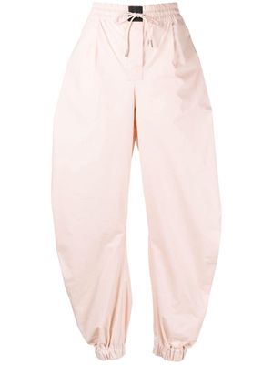 The Attico tapered cotton track pants - Pink