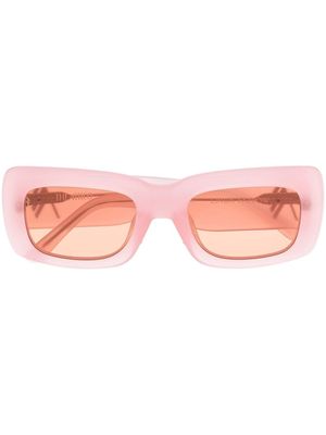 The Attico transparent-frame sunglasses - Pink