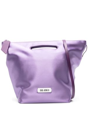 The Attico Via dei Giardini 30 satin-finish tote bag - Purple