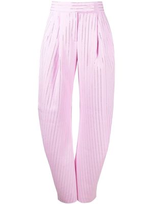 The Attico wide-leg trousers - Pink