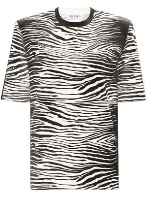 The Attico zebra-print short-sleeved T-shirt - White