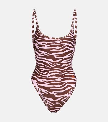 The Attico Zebra-printed swimsuit