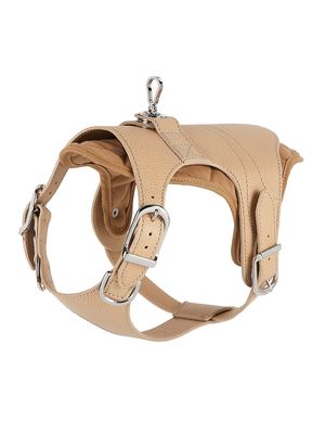 The Babbi Leather Dog Harness - Sand - Size Small - Sand - Size Small