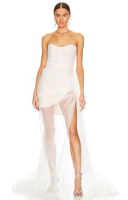 The Bar Cleo Gown in White