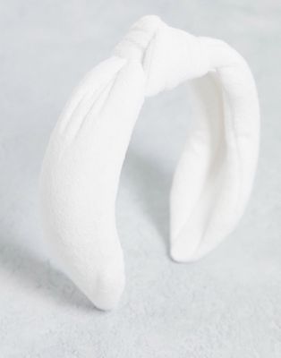 The Basik Edition Spa Headband-White