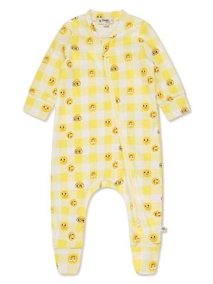 the bonnie mob graphic-print cotton pyjama - Yellow