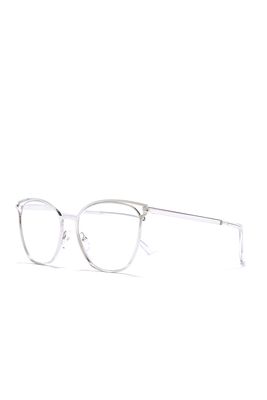 The Book Club The Dutiful And The Scammed 53mm Reading Glasses in Silver/Cellophane