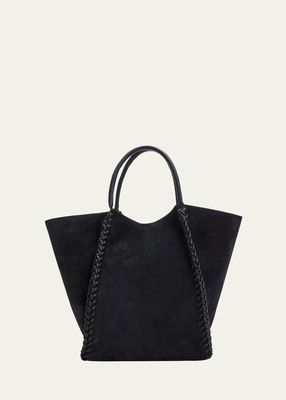 The Braid Large Suede Tote Bag