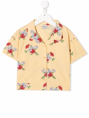 The campamento floral-print short-sleeve shirt - Yellow