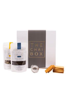 The Chai Box Traditional Chai Care Package in White