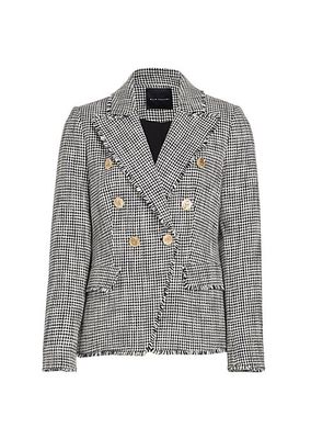 The Chana Cotton-Blend Tweed Double-Breasted Blazer