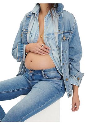 The Classic Maternity Jean Jacket