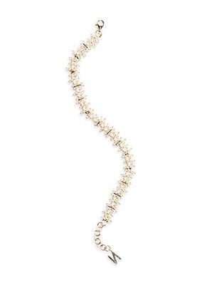 The Collection Carrie Rhodium Vermeil & Crystal Bracelet