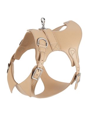 The Colombo Leather Dog Harness - Sand - Size Small - Sand - Size Small