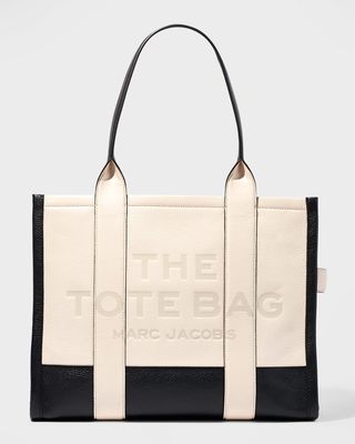 The Colorblock Large Leather Tote Bag