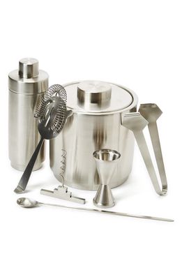 The Conran Shop Brushed Stainless Steel Ice Bucket & Tongs Set
