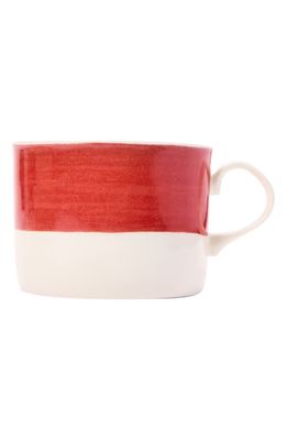 The Conran Shop Hand Painted Colorblock Mug in Red