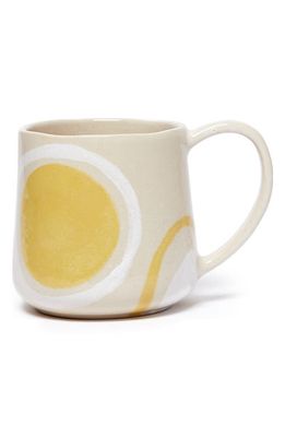 The Conran Shop Keijo Reactive Block Stoneware Mug in Yellow