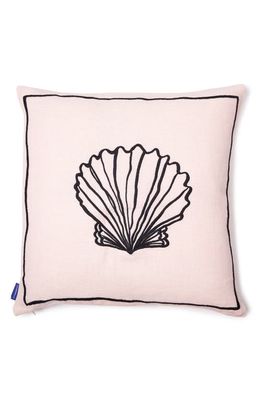 The Conran Shop Shell Under the Sea Embroidered Accent Pillow in Pink