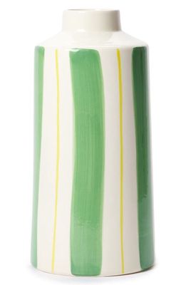 The Conran Shop Small Stripe Vase in Green