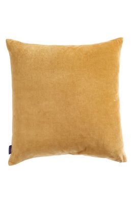 The Conran Shop Velvet & Linen Accent Pillow in Mustard