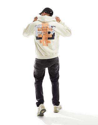 The Couture Club city back hoodie in off white