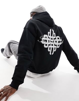 The Couture Club emblem hoodie in black