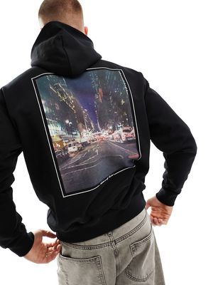 The Couture Club graphic back hoodie in black