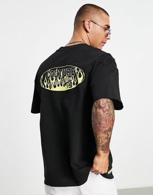 The Couture Club oversized t-shirt in black with racer logo print