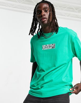 The Couture Club relaxed fit T-shirt in green with box logo print