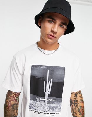 The Couture Club relaxed fit t-shirt in white with inverted photo print