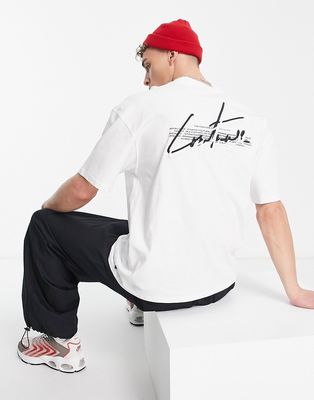 The Couture Club relaxed fit T-shirt in white with layered logo chest and back print