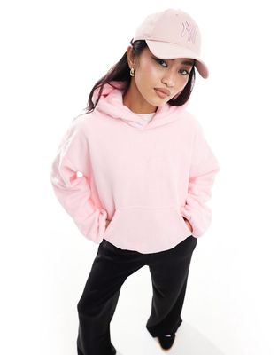 The Couture Club teddy fleece hoodie in pink