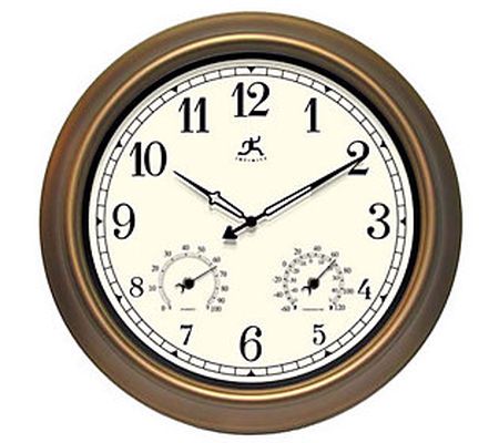 The Craftsman Metal Indoor/Outdoor Wall Clock b y Infinity